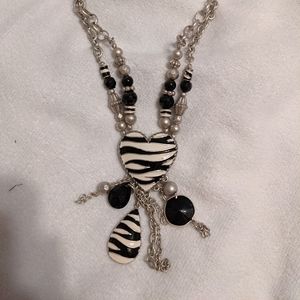 Zebra necklace